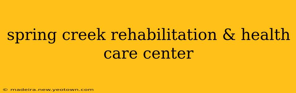 spring creek rehabilitation & health care center