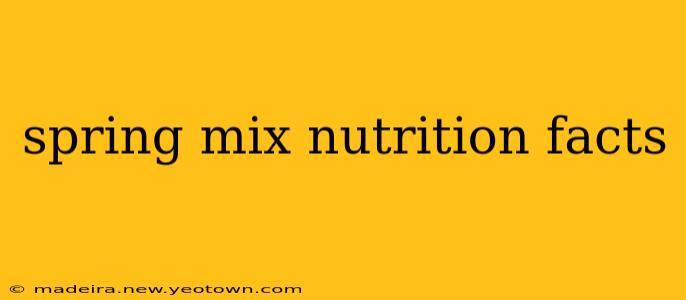 spring mix nutrition facts