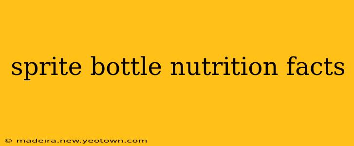 sprite bottle nutrition facts
