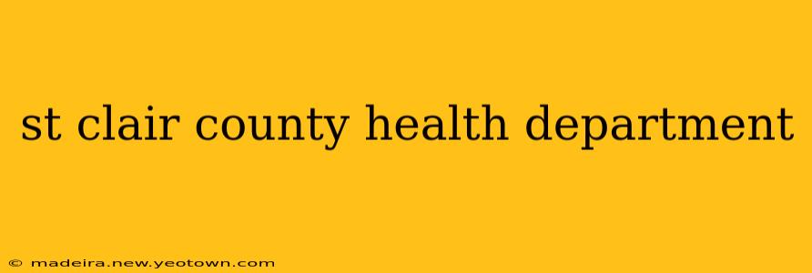 st clair county health department