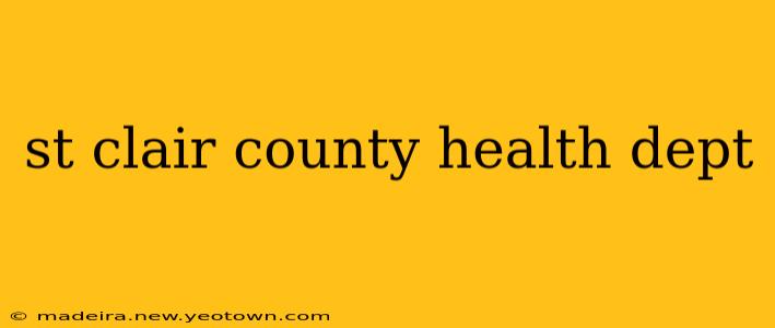 st clair county health dept