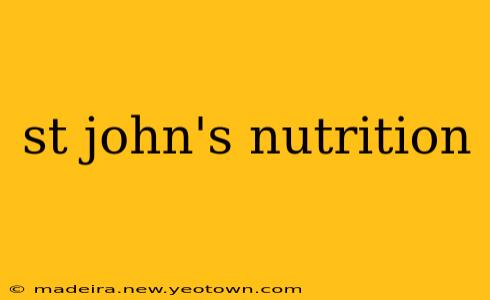 st john's nutrition