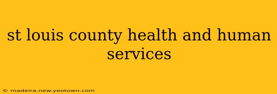 st louis county health and human services