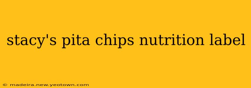stacy's pita chips nutrition label