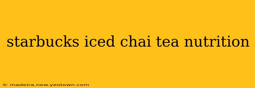 starbucks iced chai tea nutrition