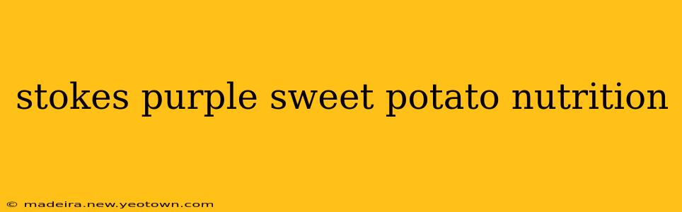 stokes purple sweet potato nutrition