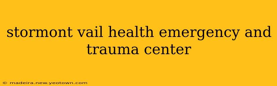 stormont vail health emergency and trauma center