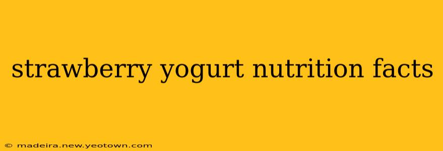 strawberry yogurt nutrition facts
