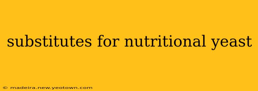 substitutes for nutritional yeast