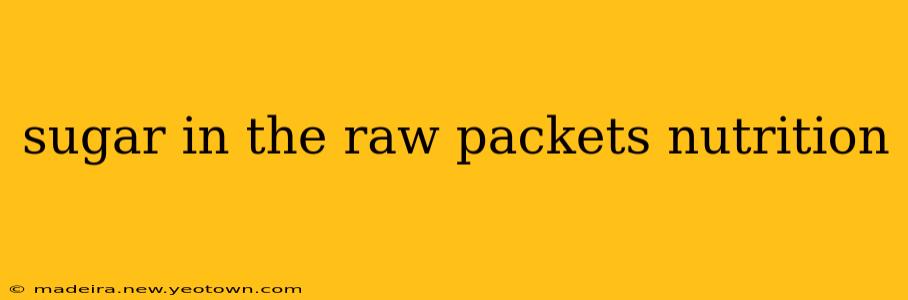 sugar in the raw packets nutrition