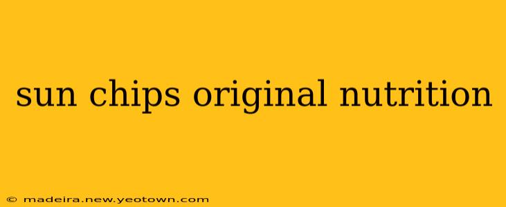 sun chips original nutrition