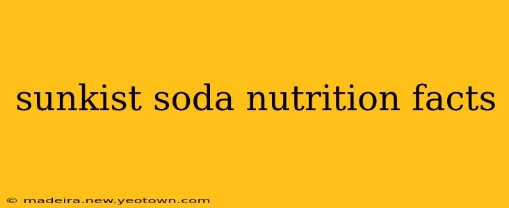 sunkist soda nutrition facts