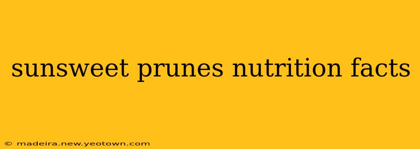 sunsweet prunes nutrition facts