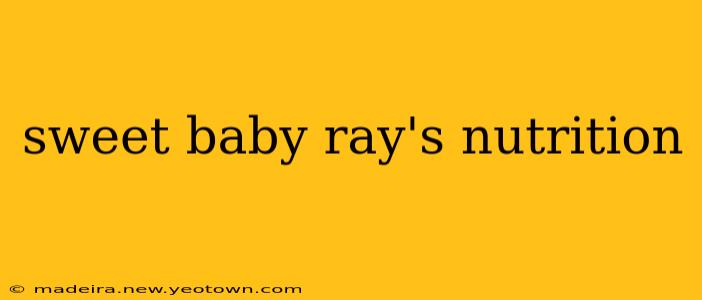 sweet baby ray's nutrition