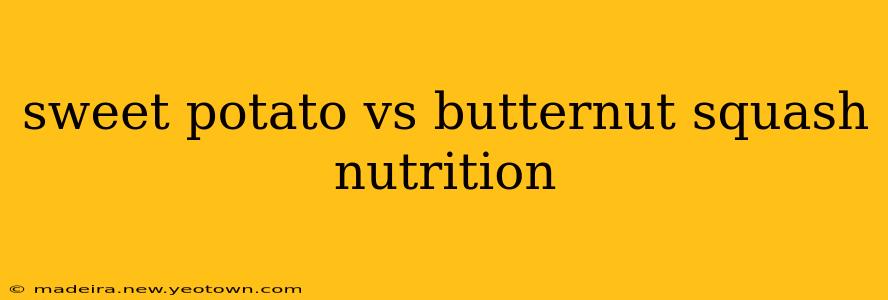 sweet potato vs butternut squash nutrition