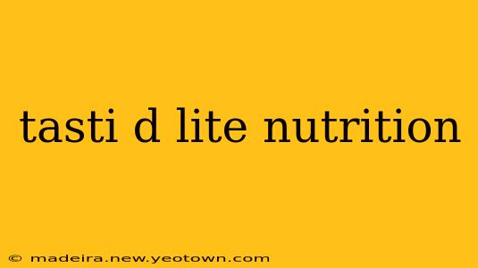 tasti d lite nutrition