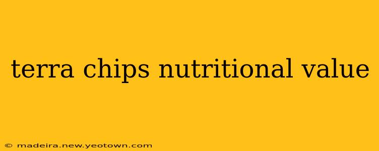 terra chips nutritional value
