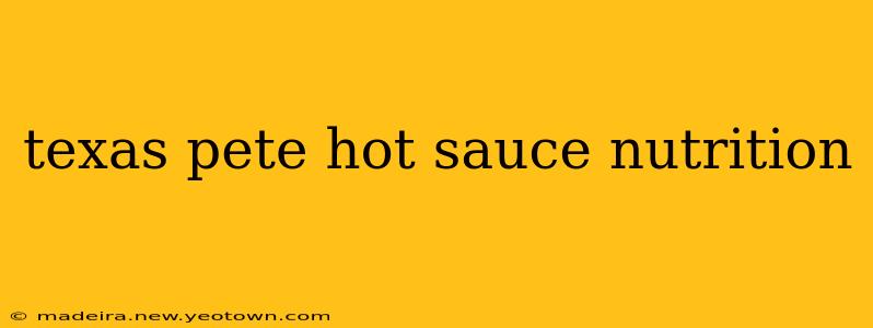 texas pete hot sauce nutrition