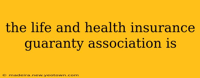 the life and health insurance guaranty association is