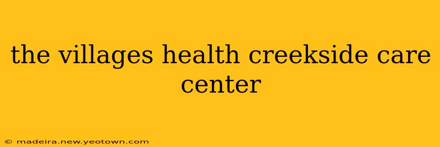 the villages health creekside care center