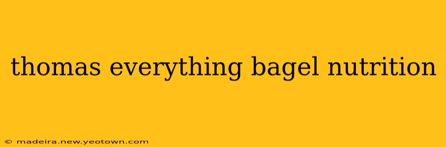 thomas everything bagel nutrition