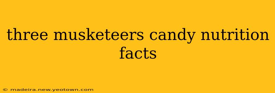 three musketeers candy nutrition facts