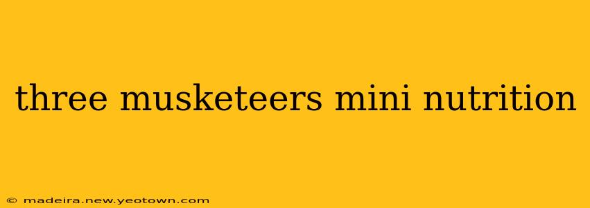 three musketeers mini nutrition