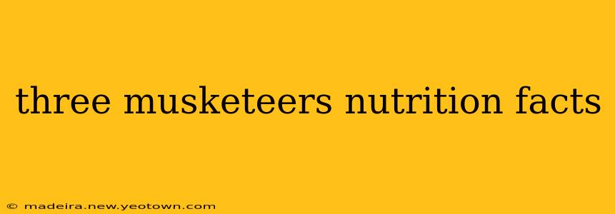 three musketeers nutrition facts
