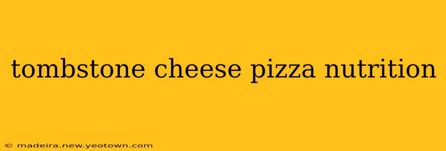 tombstone cheese pizza nutrition