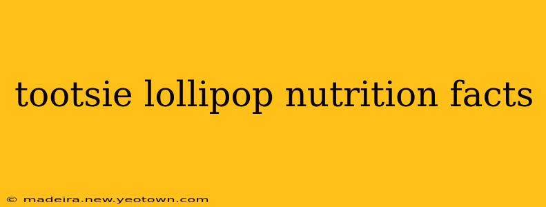 tootsie lollipop nutrition facts