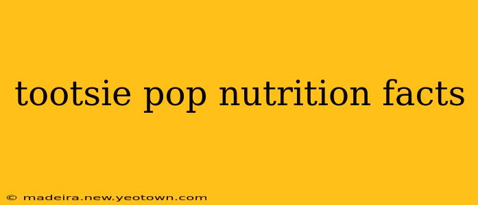 tootsie pop nutrition facts