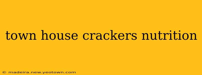 town house crackers nutrition