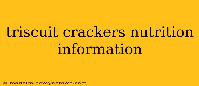 triscuit crackers nutrition information