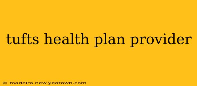tufts health plan provider