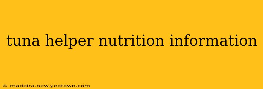 tuna helper nutrition information