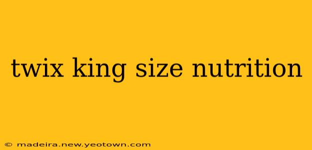 twix king size nutrition