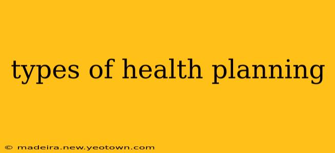 types of health planning