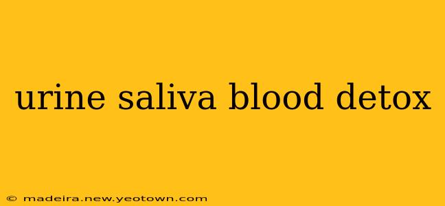 urine saliva blood detox