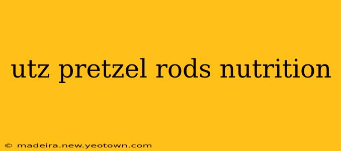 utz pretzel rods nutrition