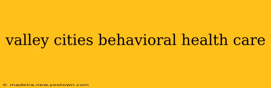 valley cities behavioral health care