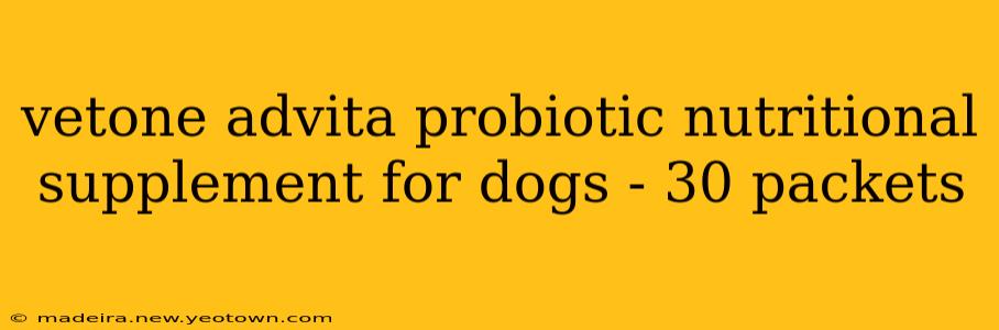 vetone advita probiotic nutritional supplement for dogs - 30 packets