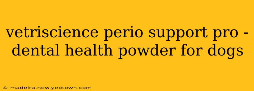 vetriscience perio support pro - dental health powder for dogs