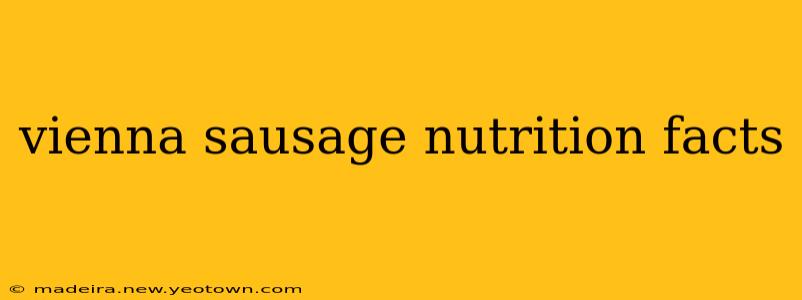 vienna sausage nutrition facts