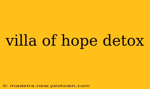 villa of hope detox