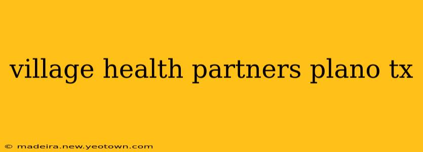 village health partners plano tx