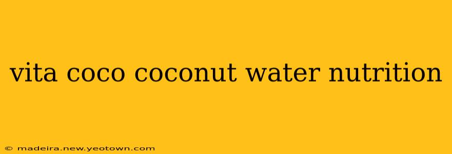 vita coco coconut water nutrition