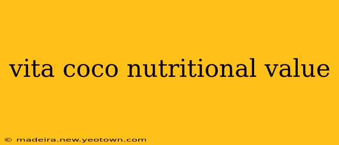 vita coco nutritional value