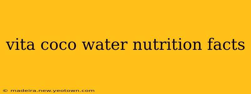 vita coco water nutrition facts