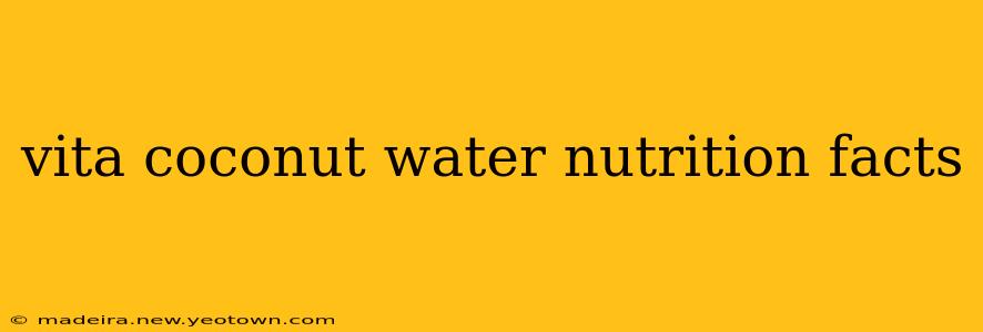 vita coconut water nutrition facts