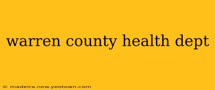 warren county health dept